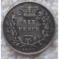Great Britain 1851 6 pence
