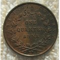 East India Company 1834 quarter Anna.
