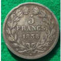 France 1838 5 Francs