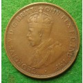 Australia error penny. 1919 with no top scroll.