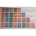 Great Britain George 6 overprint mint lot