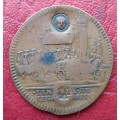 Louis and Maria 1664 counter token with counter stamp