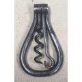 Late 19th Century Bow Corkscrew with button hook