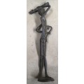 Burkina Faso brass/bronze figurine 212 mm height