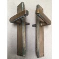 Art Deco...Pair of Yale door handles made in England by Growland...length 205 mm..perfect working