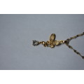 `R999` MAY DAY BARGAIN!!! 18K Gold Plated Necklace, Butterfly Shape