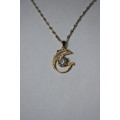 `R999` Bargain 18K Gold Plated Dolphin Necklace
