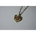`R999` May Bargain 18K Gold Plated Heart Necklace