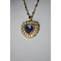 `R999` Necklace Special. 18K Gold Plated Purple Heart Necklace