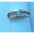 9 carrot solid Yellow Gold, 0.15ct Diamonds Millinium setting Ring (2nd hand) - Offers Welcome!!!