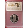Mandela 2000 5 Rand Coin, Proof 66 Certified by SANGS - High Grade!!!