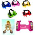 R100 AUCTIONS!!! Light up Small Heelys Strap on Roller shoes - Assorted colours - 50 UNITS MUST GO!!