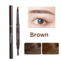 2x Pack Waterproof Eyebrow Pencil 2 in 1 (Brown)