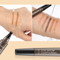 4-Prong Liquid Eyebrow Pencil for Defined & Contoured Brows (Waterproof, Long-Lasting) - Brown