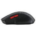 2.4GHz - 6 Buttons 2400DPI Wireless Gaming Optical Mouse - BLACK