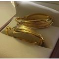 Beautiful 18k gold filled Stainless Steel hoop earrings