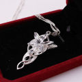 Silver Filled Lord Of The Rings pendant Arwen's Evenstar Necklace