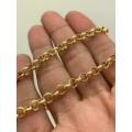 5mm  Gold Filled  Stainless Steel Rolo Chain Necklace 50cm