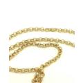 5mm  Gold Filled  Stainless Steel Rolo Chain Necklace 50cm