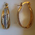 Gold Filled  Stainless Steel  Oval  Hoop Earrings