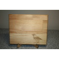 Pine Serving/Cutting board with bird
