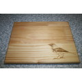 Pine Serving/Cutting board with bird