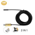 2in1 7mm 5M 6LED Endoscope USB Waterproof Borescope Inspection Camera For PC&Android Phone