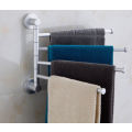 Wall Mounted Towel Holder 4 Swivel Bars Bathroom Polished Hardware Rack Hanger