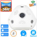 360° 3D VR Panorama Security Camera Fisheye Lens 960P 1.3MP WiFi Night Vision
