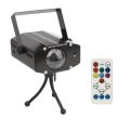 Starlight 7 Color Remote RGB LED Water Wave Ripple Projector Party DJ Effect Stage Show Light