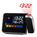 Black Square  LCD Alarm Clock Backlight Calendar Temperature Color Screen
