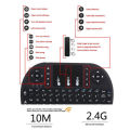 Mini  2.4GHz 3 Colors Backlit Wireless Keyboard Touchpad for PC TV Box Android