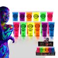 6 colors neon face paint body art paint natural water washable material for Halloween party make up