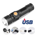 Adjustable LED Zoom 1000LM MINI USB Rechargeable Flashlight Torch Portable Lamp