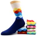 2 Pair Comfortable Compression Socks 3D Funny Colorful For Man Male Geometry