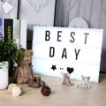 A4 Cinematic Light Up Sign Box Cinema LED Letter Lamp Home Party Decor Wedding