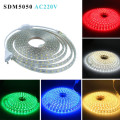 10M Waterproof SMD 5050 LED Strip 220V 60LEDS/M Flexible Tape Rope Light