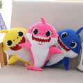 30cm Singing LED Baby Shark Plush Toy - Pink, Blue & Yellow