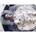 ORIGINAL Burrito Blanket  Tortilla Texture Soft Blanket-High Quality Soft