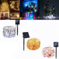 10m 100led Solar LED Light String Outdoor Waterproof Top Wire Holiday Christmas Decoration