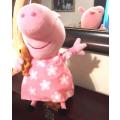 Rare Peppa Pig and her Teddy plush soft toy. 30 cm.