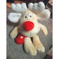 Baby Bibi Choc! Christmas Reindeer. Red scarf and red nose!