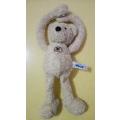 Curly Sue the Teddy Bear with Long Arms.  A Plush Nici Soft Toy with Tummy Button.