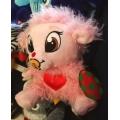 Pink Migros Lamb with light in tummy.  Frey super soft toy with tags. 25cm.