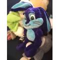 Ricky a dark blue Easter bunny/egg - Frey`s Migros plush soft toy!