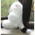 Rocky the Raccoon.  A Beautiful White Plush Soft Toy.  25cm.