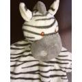 Suki Baby Zooma Zebra Soft Boa - Plush Baby Comfort/Toy Blanket.