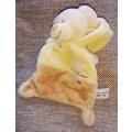 Toffee the Little Teddy with Hoodie -  Plush Baby Comfort/Toy Blanket.