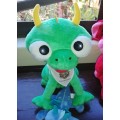 Green Funky Dragon with wings! Kaltschmid Hotels Plush Toy. 28cm.
