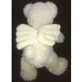 Beautiful Sunkid White Bear with Wings.  Soft and huggable!